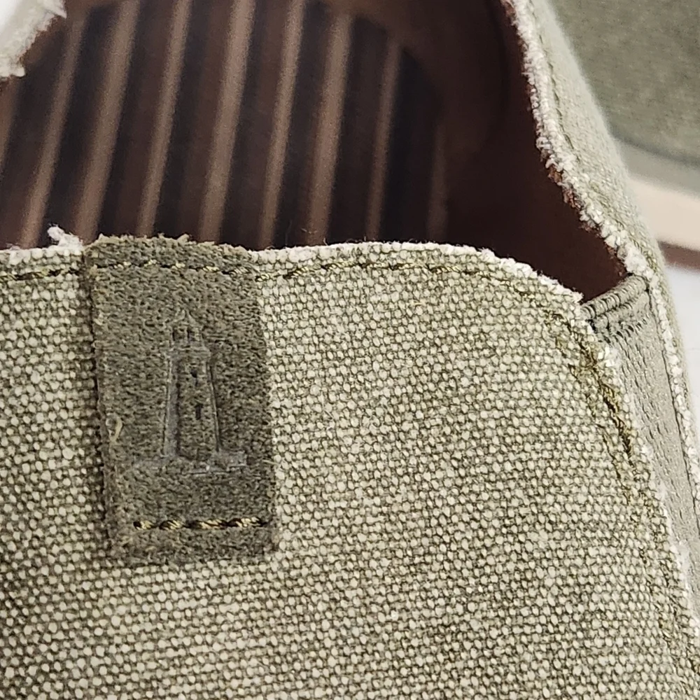 3/$25 Rockport slip on casual canvas loafers mens size 12